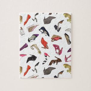 Modische Mode beschuht Puzzlespiel