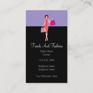 Modische Modeboutique-Einzelhandel Visitenkarte