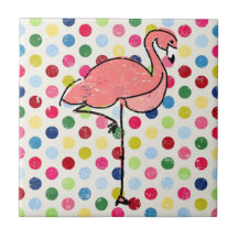 Modische moderne rosa Flamingo-Tupfen
