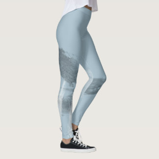 Modische monochrome Urban Graffiti Smear Leggings