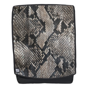 Modische Pythonschlange-Schlangen-Haut - reiche Rucksack