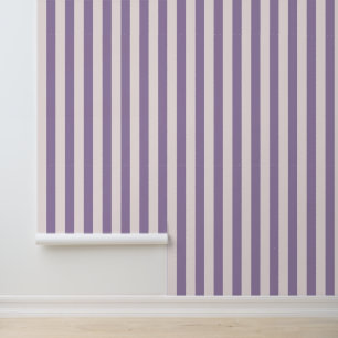 Modische reguläre Streifen in Rosenholz & Violett Tapete