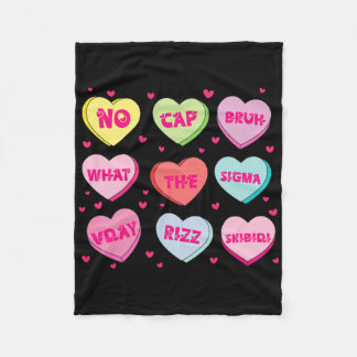 Modische Slang Conversation Hearts Valentinstag D Fleecedecke