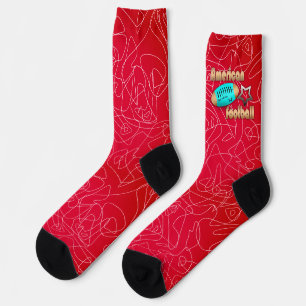 Modische Socken farbenfroh Fußball-Amerikanerin