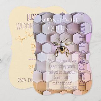Modischer Glaube Mauve Gelb Moderne Bienenstock Go Einladung