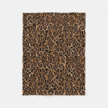 Modischer Pelz-Muster-Leopard-Druck Browns