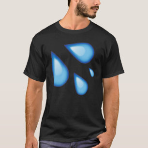 Modischer Tropfen Tröpfelndes Wasser Grafik Süß Fl T-Shirt