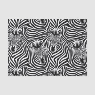 Modischer Zebra-Druck-Schwarzweiss-Muster Seidenpapier