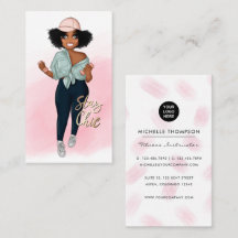 Modisches Afro Fitness Instructor Girl