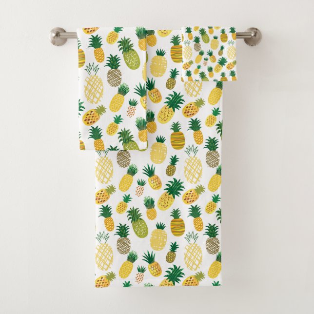 Modisches Ananas-Muster Badhandtuch Set (Insitu)