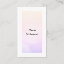 Modisches Aquarell schüren vertikale Visitenkarte