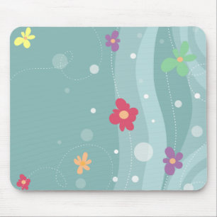 Modisches BlumenMousepad Mousepad