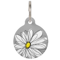 Modisches Gänseblümchen mit Grau und Gelb