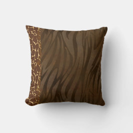 Modisches Giraffen-u. Zebra-Druck-Muster-Kissen Kissen