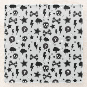 Modisches Muster Glasuntersetzer