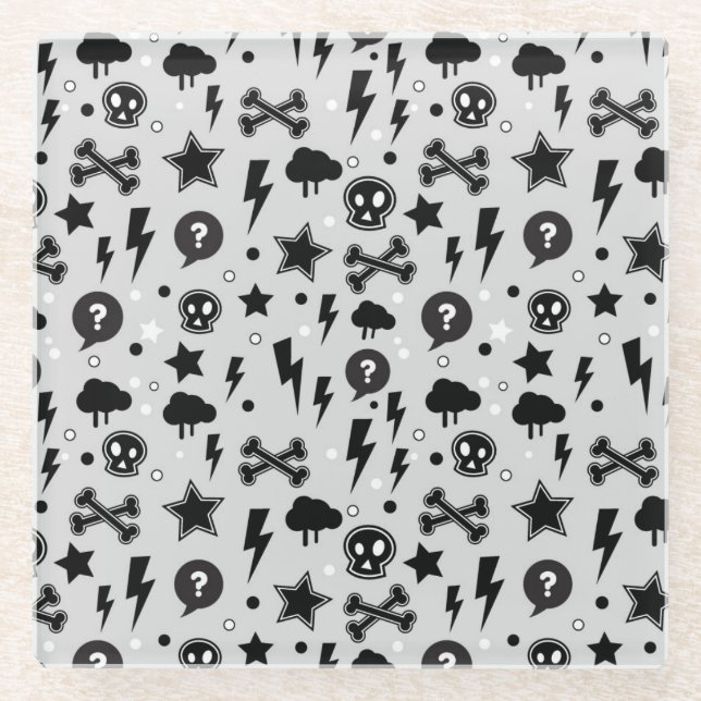 Modisches Muster Glasuntersetzer (Vorderseite)