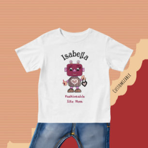 Modisches Robot Baby T-Shirt