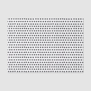 Modisches schickes Schwarzweiss-Punkt-Muster Seidenpapier