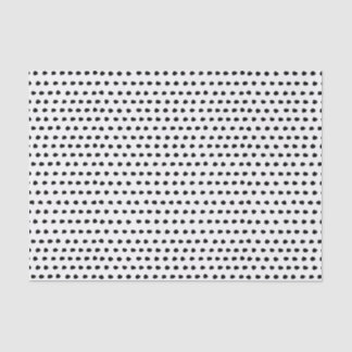 Modisches schickes Schwarzweiss-Punkt-Muster Seidenpapier