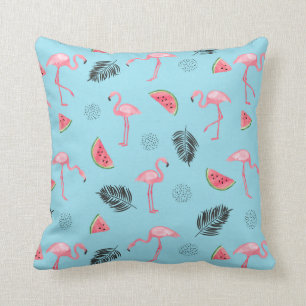 Modisches tropisches Flamingo-u. Kissen