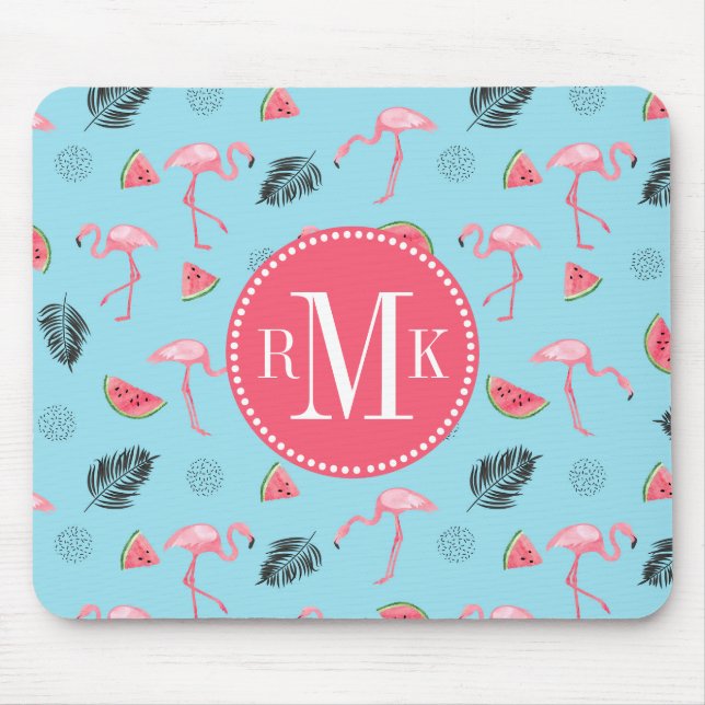 Modisches tropisches Flamingo-u. Mousepad (Vorne)