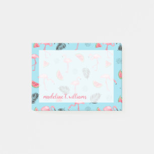 Modisches tropisches Flamingo-u. Post-it Klebezettel