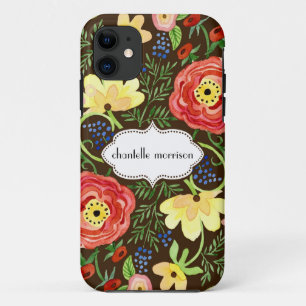 Modmoderne Blumenranunculus-Blatt-Rosen-Klammer Case-Mate iPhone Hülle