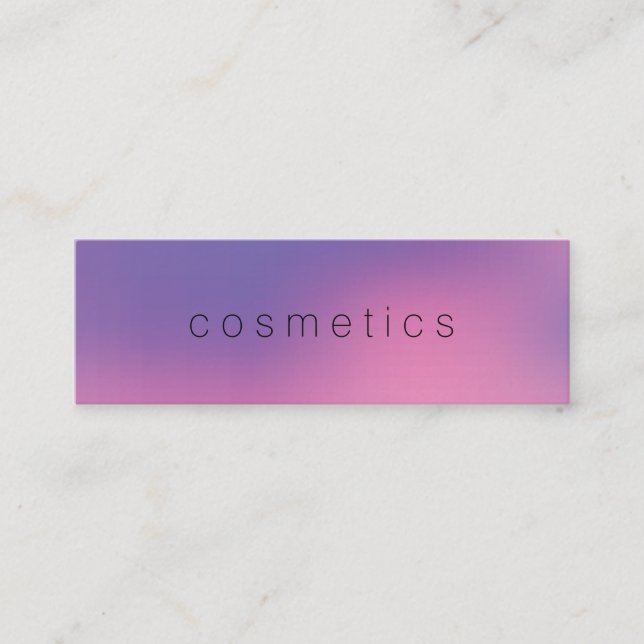 Modner Minimalistisch Blended Background Mini Visitenkarte (Vorderseite)