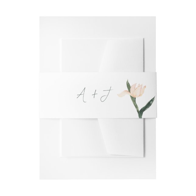 Modren blush pink floral einladungsbanderole (Vorderseite Beispiel)