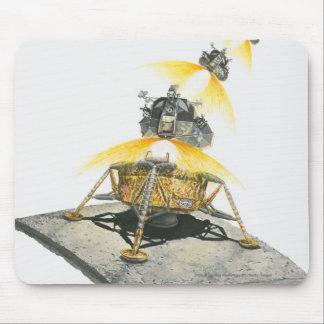 Modul Apollo 11 Eagle, das vom Mond sich entfernt Mousepad