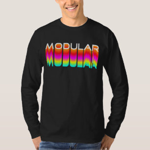Modular 80er Retro Analog Synthwave Modular Synthe T-Shirt
