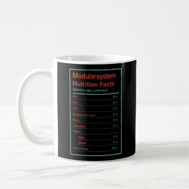 Modulare Systemernährungsdaten Euroack Synth Vcf Kaffeetasse (Links)