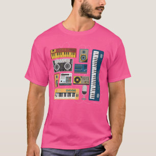 Modularer Synthesizer DJ-Mischer Synth-Musiker T-Shirt