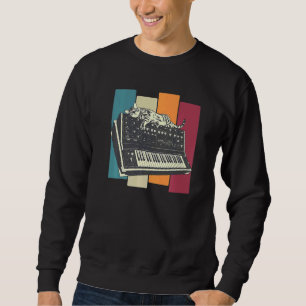 Modulares Synthesizer-Tastatur-Synth Cat Sweatshirt