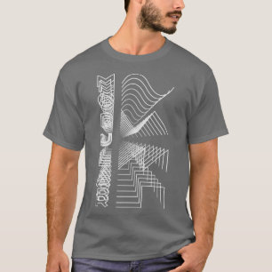 Modulares Wellenform-Audio-Analogdesign-Modularges T-Shirt