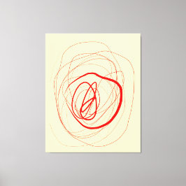 Modulierte Linie gesteppte Canvas Print Leinwanddruck