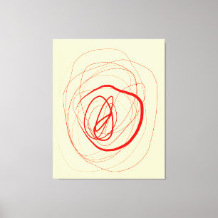 Modulierte Linie gesteppte Canvas Print Leinwanddruck