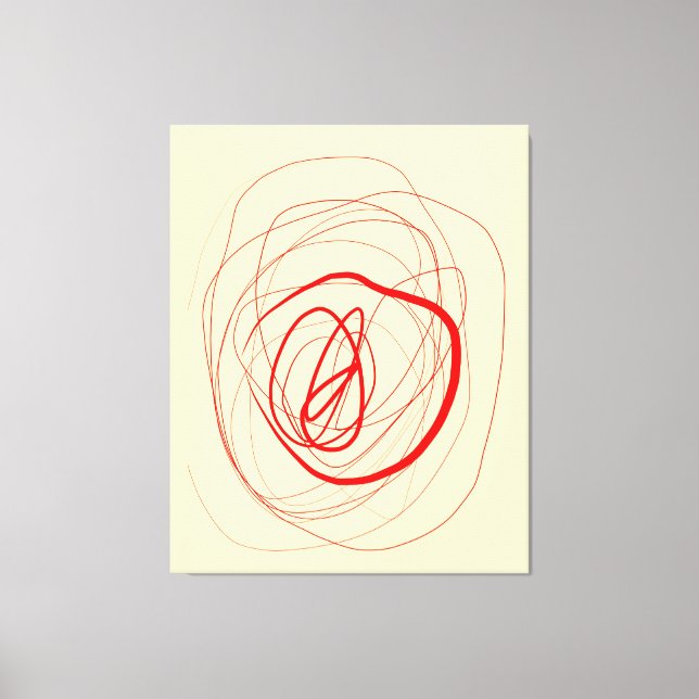 Modulierte Linie gesteppte Canvas Print Leinwanddruck (Vorderseite)