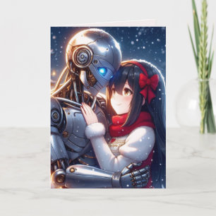Moe Chatbot Liebe Männlich Weiblich Roboter Anime  Feiertagskarte