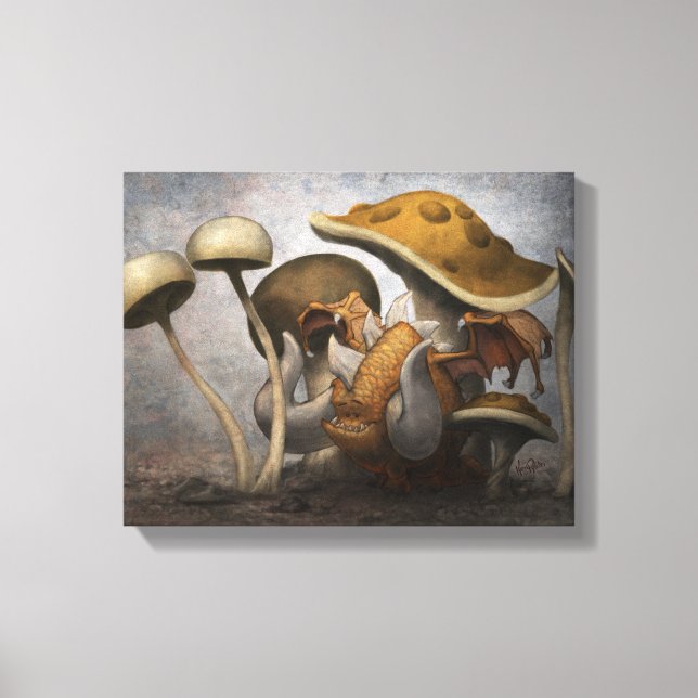 Moe the Mushroom Dragon Leinwanddruck (Vorderseite)