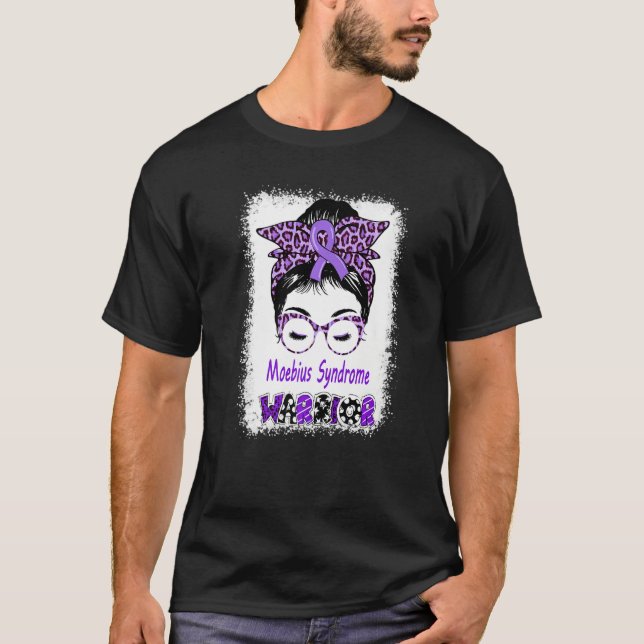 Moebius Syndrome Warrior Messy Bun Moebius Facial  T-Shirt (Vorderseite)