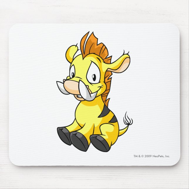Moehog Gelb Mousepad (Vorne)