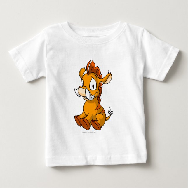 Moehog Orange Baby T-shirt (Vorderseite)