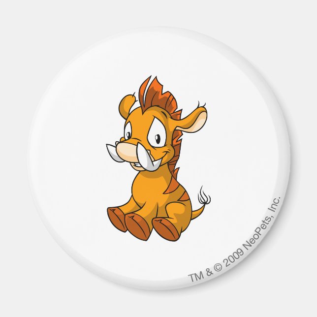 Moehog Orange Magnet (Vorne)