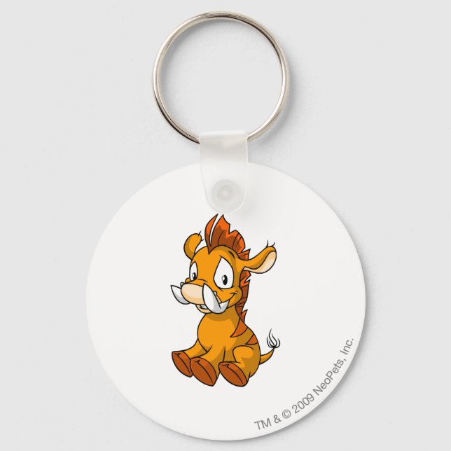 Moehog Orange Schlüsselanhänger (Vorderseite)