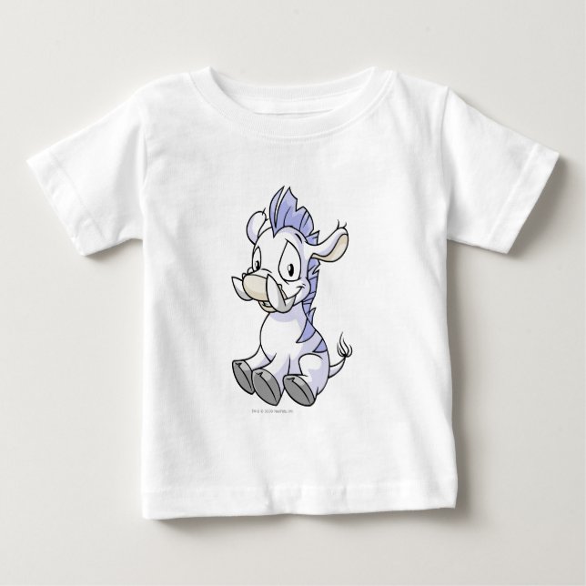 Moehog Weiß Baby T-shirt (Vorderseite)