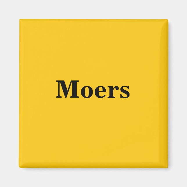 Moers Magnet Schild Gold Gleb (Devant)