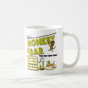 Moes Affe-Bar-Bananae split Kaffeetasse