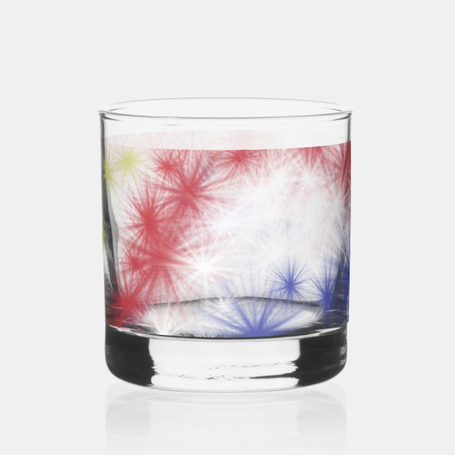 Moe's Feuerwerk Feier Trinkbehälter Set Stemless Whiskyglas (Vorderseite)