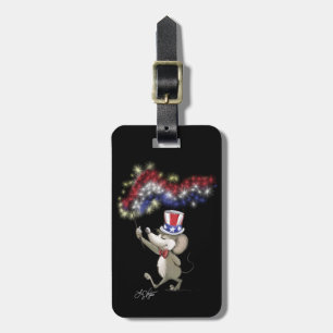 Moe's Happy 4. Juli Night Luggage Tag Gepäckanhänger